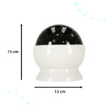 Lampka nocna projektor gwiazd 2w1 USB biała