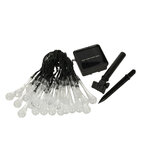 Lampki solarne ogrodowe łezki 6,5m 30LED ciepły biały Lampki solarne ogrodowe łezki 6,5m 30LED ciepły biały