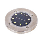 Lampy solarne gruntowe najazdowe ogrodowe  8LED 4szt. ciepły biały