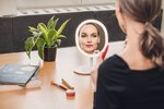 Lusterko do makijażu Humanas HS-ML03 z podświetleniem LED - białe
