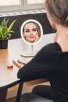 Lusterko do makijażu Humanas HS-ML03 z podświetleniem LED - białe