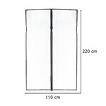 Moskitiera siatka magnetyczna LUARO na drzwi solidna mocny magnes 110x220cm