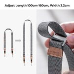 Pasek do aparatu K&F Concept Alpha Strap - szary