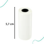 Rolki papier wkład samoprzylepny termiczny do mini drukarki 5,7cmx4,5m 5 sztuk