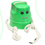 Szczudła dla dzieci do skakania kubełkowe chodaczki równowaga 2 sztuki zielone