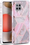 TECH-PROTECT MARBLE GALAXY A42 5G PINK