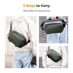 Torba fotograficzna K&F Concept Alpha Sling Bag 10 l - ciemnozielona