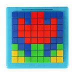 Układanka kreatywna logiczna klocki puzzle mozaika 175 elementów