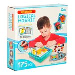 Układanka kreatywna logiczna klocki puzzle mozaika 175 elementów