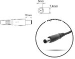 Ładowarka Zasilacz do laptopów 7.4 x 5.0mm z Pinem 19.5V 6.9A 135W