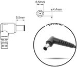 Ładowarka Zasilacz samochodowy 11-15V do laptopów 6.5 x 4.4 mm 4.7A 19.5V 90W
