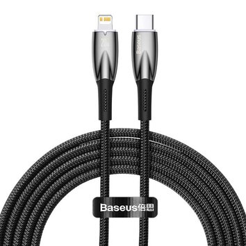 BASEUS kabel Typ C do Lightning PD 20W Glimmer CADH000101 2 m czarny