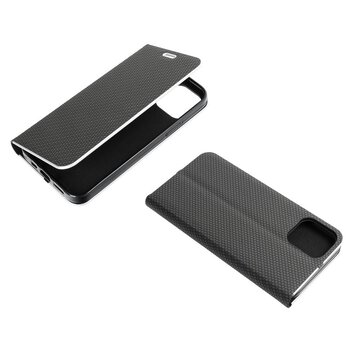 Kabura LUNA Book Carbon do HUAWEI P Smart 2019 czarny