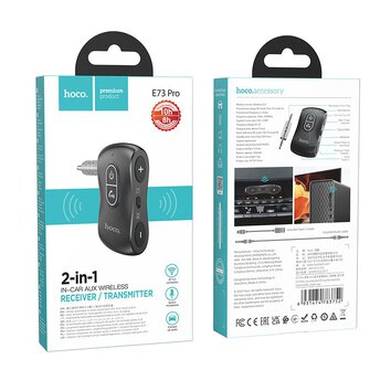 HOCO transmiter FM BT Jack 3,5 mm E73 Pro czarny