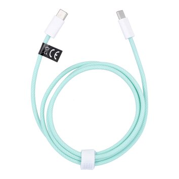 Kabel Typ C do Typ C Power Delivery PD 60W 3A C263 zielony 1 m