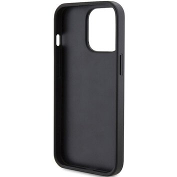 GUESS futera do IPHONE 14 Pro GUHCP14LPG4GPK (4G Triangle Metal Logo) czarny
