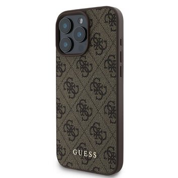 GUESS futerał do IPHONE 16 Pro GUHCP16LG4GFBR (PU 4G Classic) brązowy