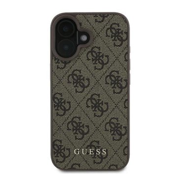 GUESS futerał do IPHONE 16 Plus GUHCP16MG4GFBR (PU 4G Classic) brązowy