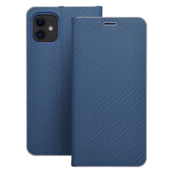Kabura LUNA Book Carbon do IPHONE 16 Pro niebieski
