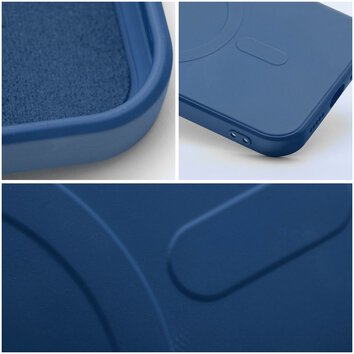 Futerał Silicone Mag Cover kompatybilny z MagSafe do IPHONE 15 PRO MAX niebieski