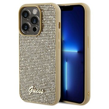 Oryginalne Etui GUESS Hardcase GUHCP14XPMSDGSD do iPhone 14 Pro Max (Disco Script Metal / zoty)