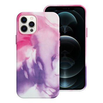 Leather Mag Cover kompatybilne z MagSafe do IPHONE 12 PRO purple splash