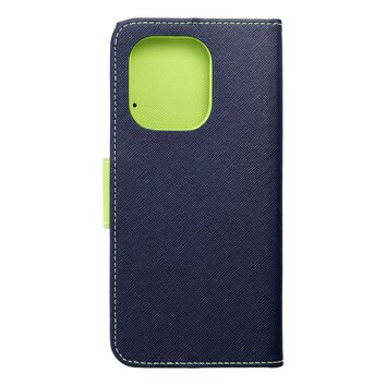 Kabura FANCY Book do XIAOMI Redmi Note 13 4G granatowo limonkowy