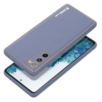 Futera LEATHER Case skrzany do SAMSUNG Galaxy A35 5G niebieski