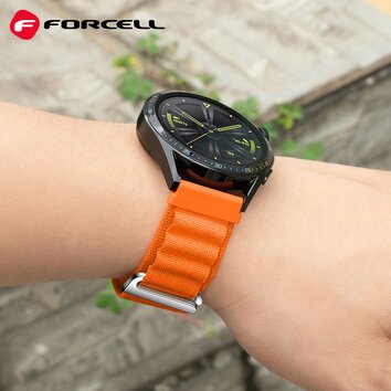 FORCELL F-DESIGN FS05 pasek do SAMSUNG Watch 22 mm pomaraczowy