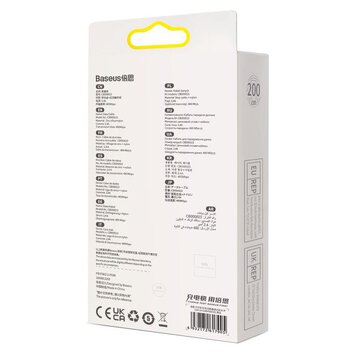 BASEUS kabel USB A do Lightning 2,4A Glimmer CADH000301 2 m czarny