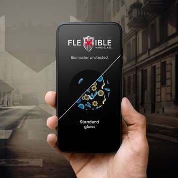 Forcell Flexible 5D - szkło hybrydowe do iPhone 12 Pro Max czarny