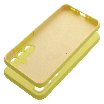 Futerał SILICONE 2mm do SAMSUNG A35 5G żółty