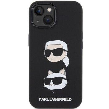 Oryginalne Etui KARL LAGERFELD Hardcase KLHCP15SSDHKCNK do iPhone 15 (Silicone KC / czarny)