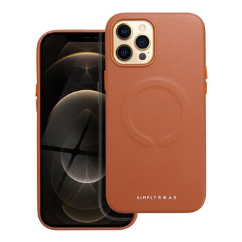 Futera Roar Leather Mag Case kompatybilny z MagSafe - do iPhone 12 Pro Max Brzowy