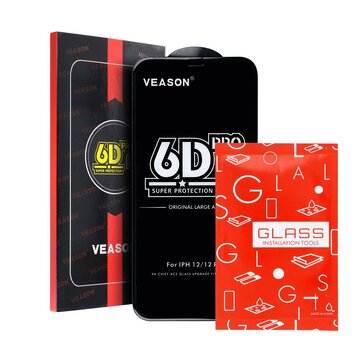 Szkło Hartowane 6D Pro Veason Glass - do Iphone 13 Pro Max / 14 Plus czarny
