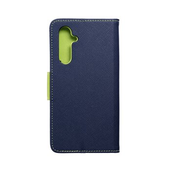Kabura Fancy Book do SAMSUNG A54 5G granatowy / limonkowy