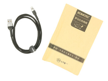 Kabel ROMOSS do Apple iPad, iPhone - lightning (ładowanie, komunikacja) - black