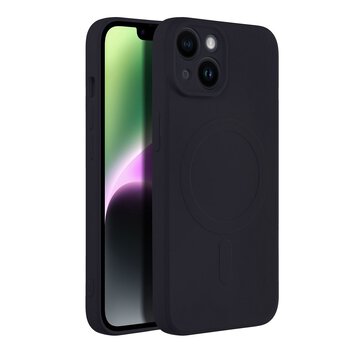 Futerał Silicone Mag Cover kompatybilny z MagSafe do IPHONE 14 czarny
