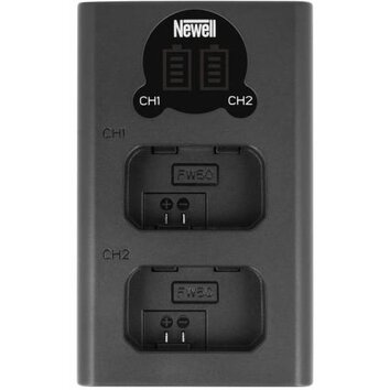 Ładowarka dwukanałowa Newell do akumulatorów NP-FW50 SONY USB-C!