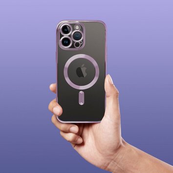 Futerał ELECTRO MAG COVER kompatybilny z MagSafe do IPHONE 16 Pro fioletowy