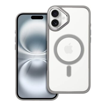 Futerał COLOR EDGE MAG COVER kompatybilny z MagSafe do IPHONE 16 Plus tytanowy szary