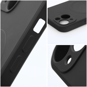 Futerał Silicone Mag Cover kompatybilny z MagSafe do IPHONE 15 PRO MAX czarny