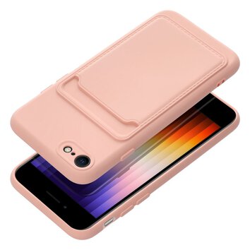 Futerał CARD CASE do IPHONE 7 / 8 / SE 2020 / SE 2022 różowy