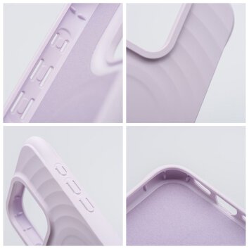 Silicone Zephyr Mag Cover kompatybilny z MagSafe do IPHONE 15 liliowy