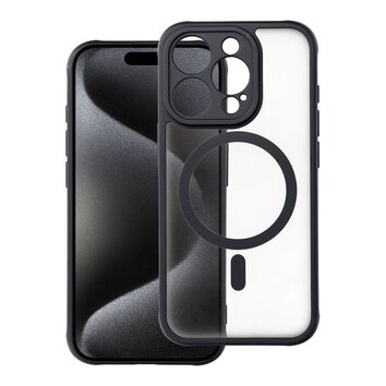 Futerał FULL MATTE MAG COVER kompatybilny z MagSafe do IPHONE 15 Pro czarny