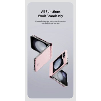 DUX DUCIS futerał BRIL do SAMSUNG Z Flip6 5G różowy