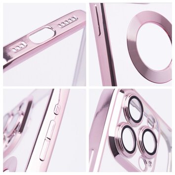 Futerał GLAM do IPHONE 14 pudrowy róż