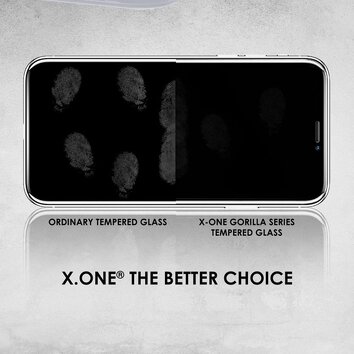 Szkło hartowane X-ONE Full Cover Extra Strong Matowe - do iPhone 12 mini (full glue) czarny