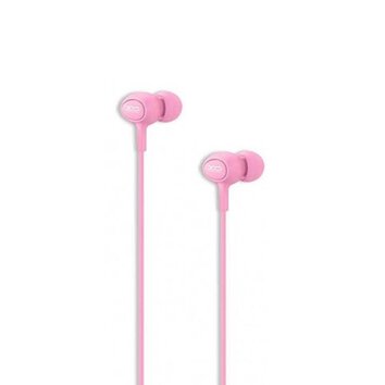 XO słuchawki przewodowe S6 jack 3,5mm dokanałowe różowe