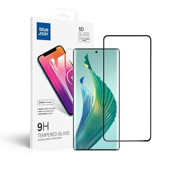 Szko hartowane Blue Star 5D - do Honor Magic5 Lite - czarny